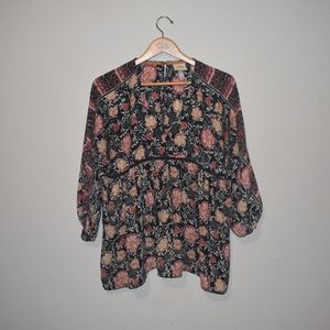 Floral boho top